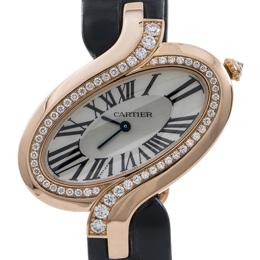 Preowned Cartier Delices de Cartier Silvertone Dial Ladies Watch