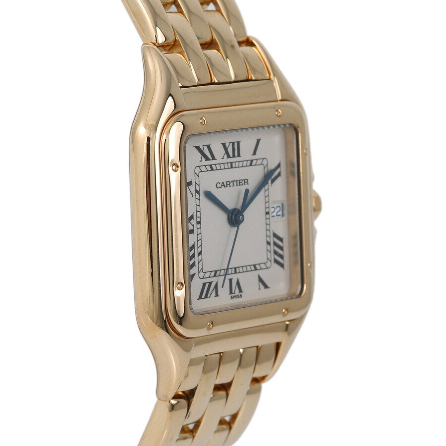 Preowned Cartier Panthere de Cartier White Dial Men's Watch W25014B9