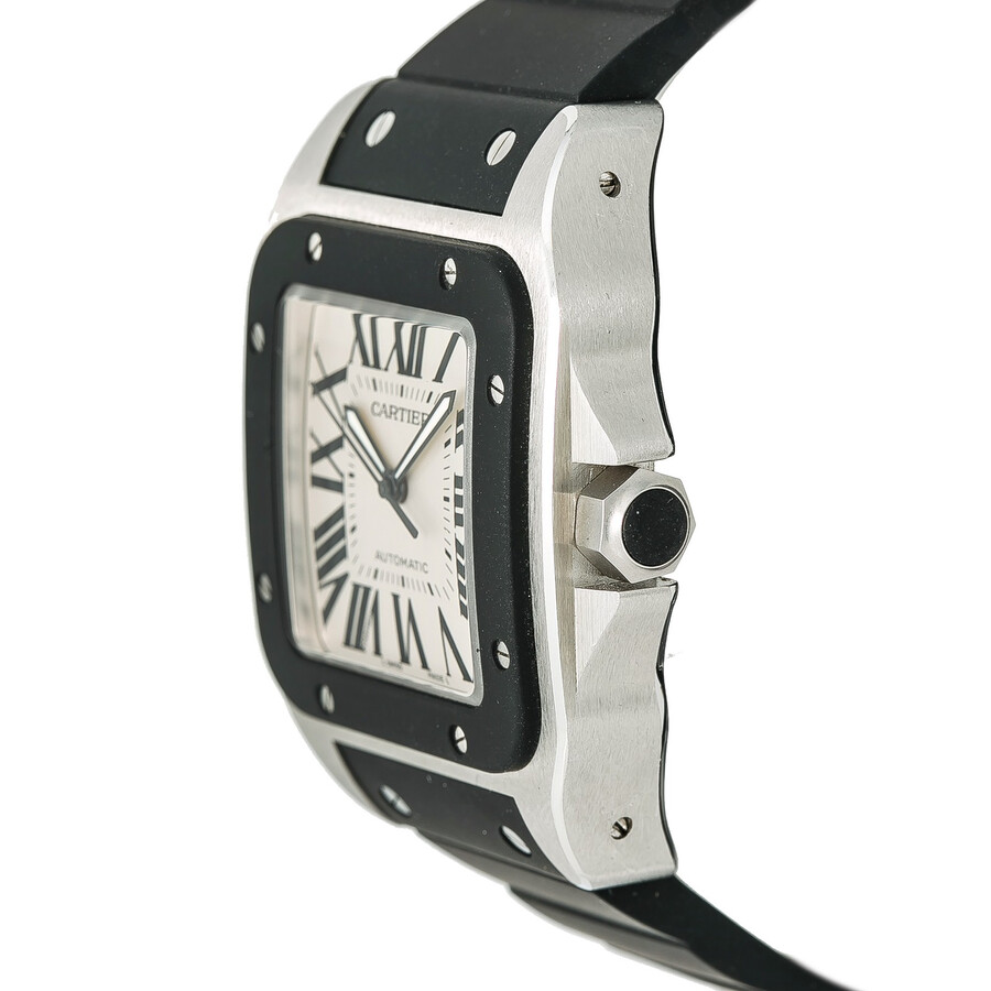 Pre-owned Cartier Santos Automatic Silver Dial Men's Watch W20121U2 - Cartier - Pre-owned - Jomashop