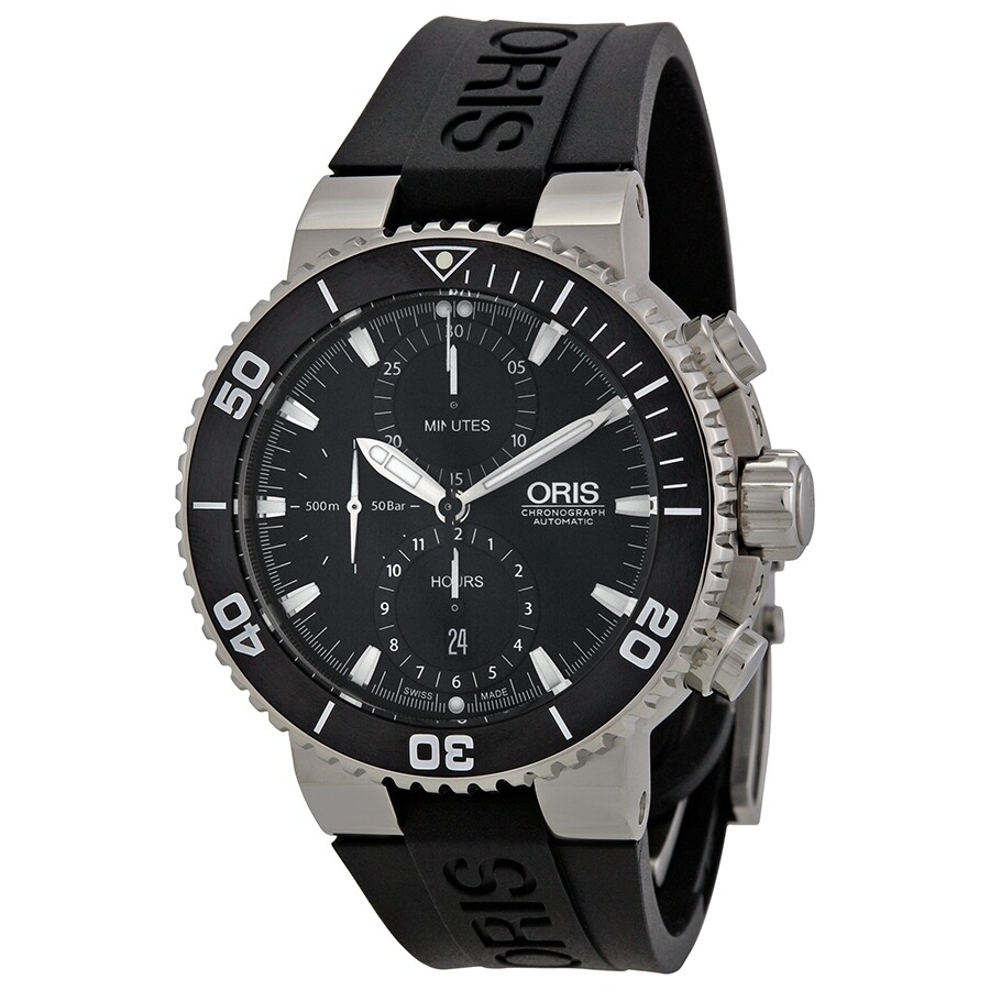 Oris Pre-owned Oris Aquis Chronograph Automatic Black Dial