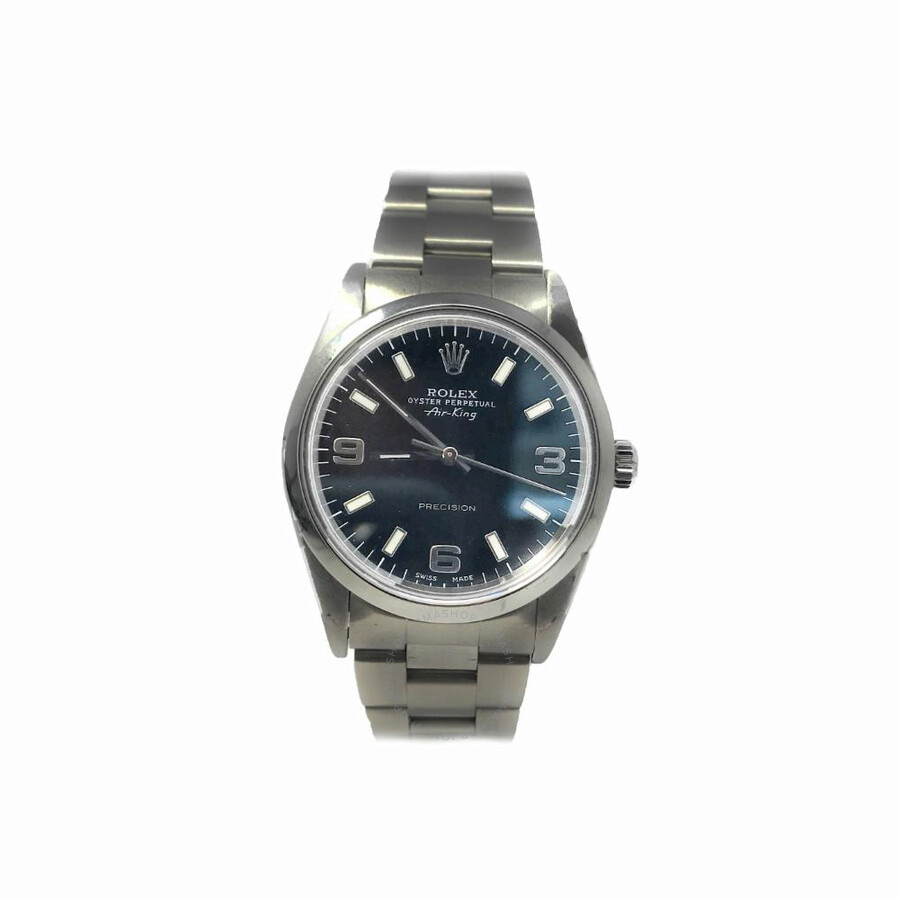 Pre,owned Rolex Air,King Automatic Chronometer Black Dial Men\u0027s Watch 14000 BKSAO