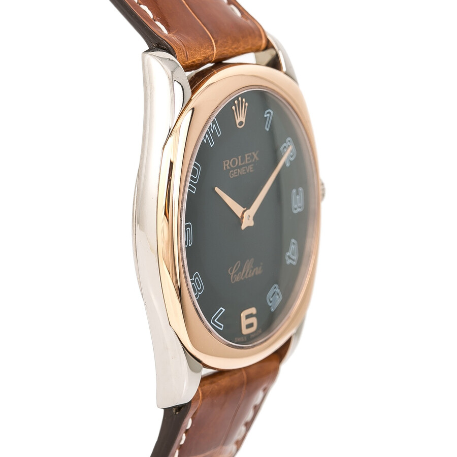 Pre-owned Rolex Cellini Black Dial Men's Watch 4233 BKAL - Cellini - Rolex - Pre-owned - Jomashop