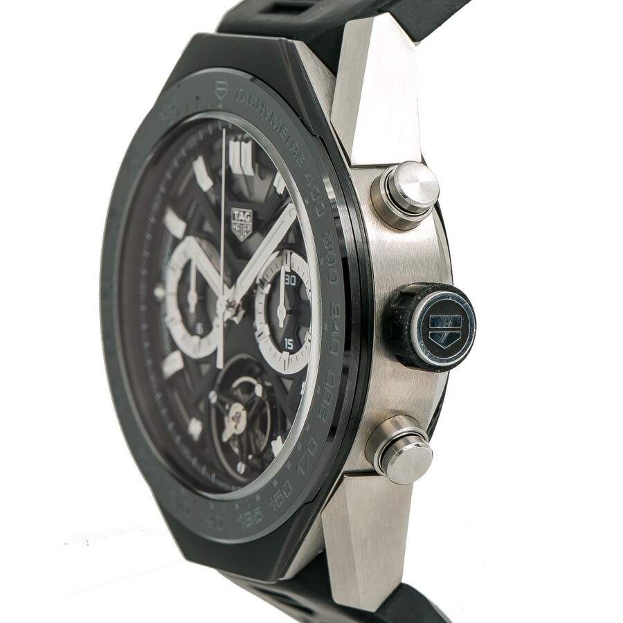 Preowned Tag Heuer Carrera Chronograph Tachymeter Grey Dial Men's