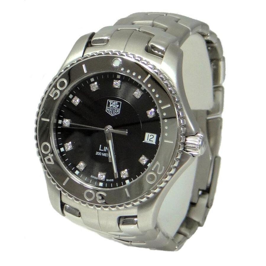 tag heuer link diamond bezel mens