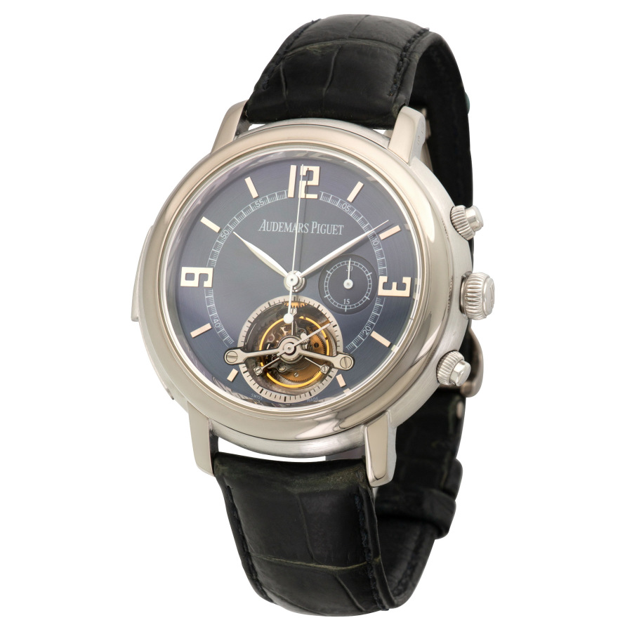 Audemars Piguet Pre-owned Audemars Piguet Jules Audemars Blue Dial Men ...