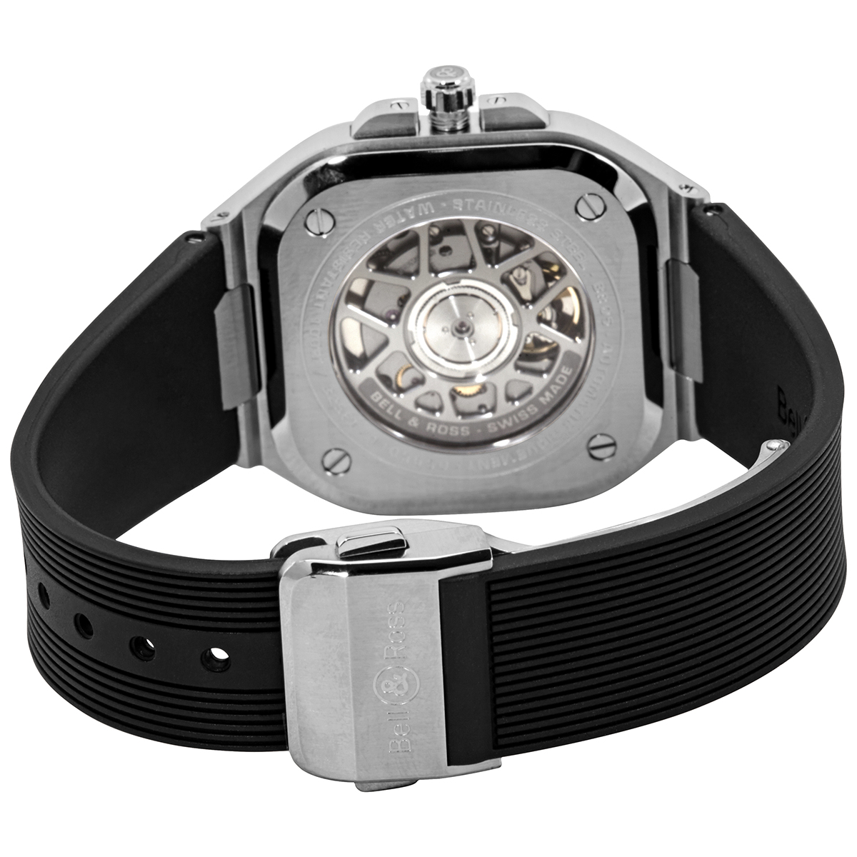 Pre-owned Bell and Ross Automatic Black Dial Men's Watch BR05A-BL-ST/SRB