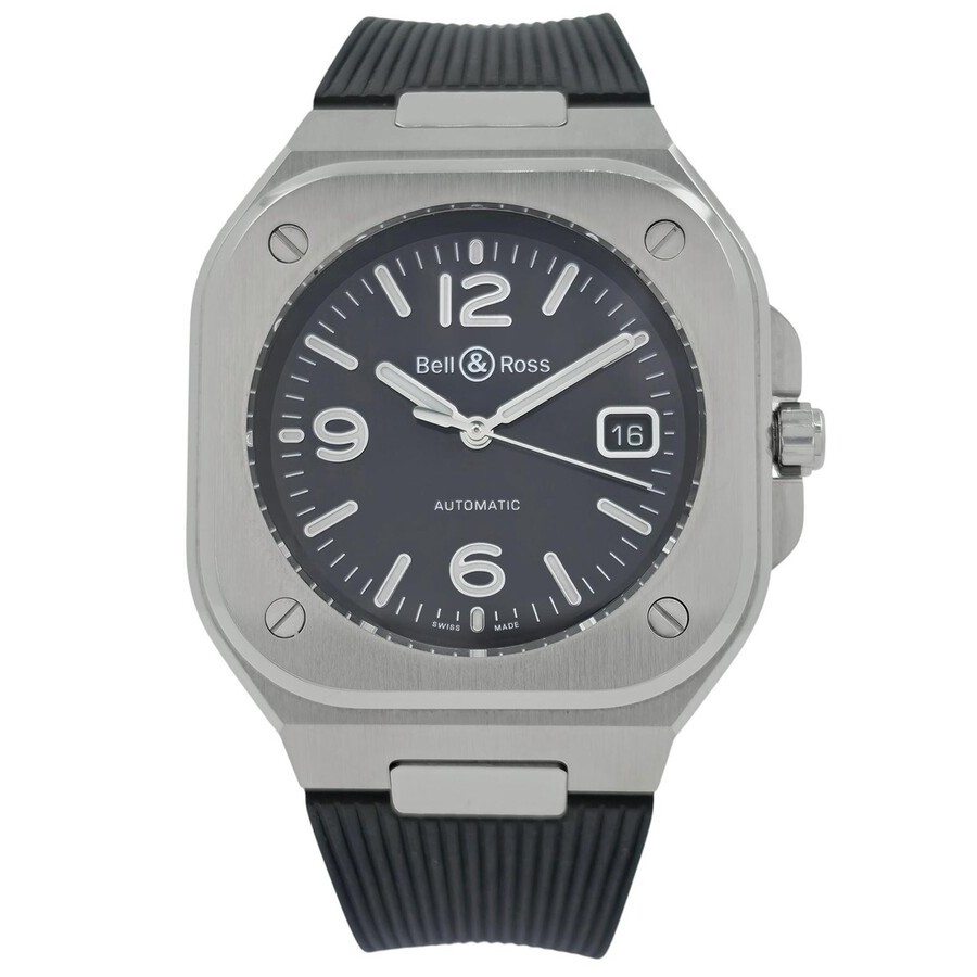 Pre-owned Bell and Ross Br05A-Bl-St/Srb Black Dial Date Steel 40Mm Black Dial Men's Watch BR05A-BL-ST/SRB