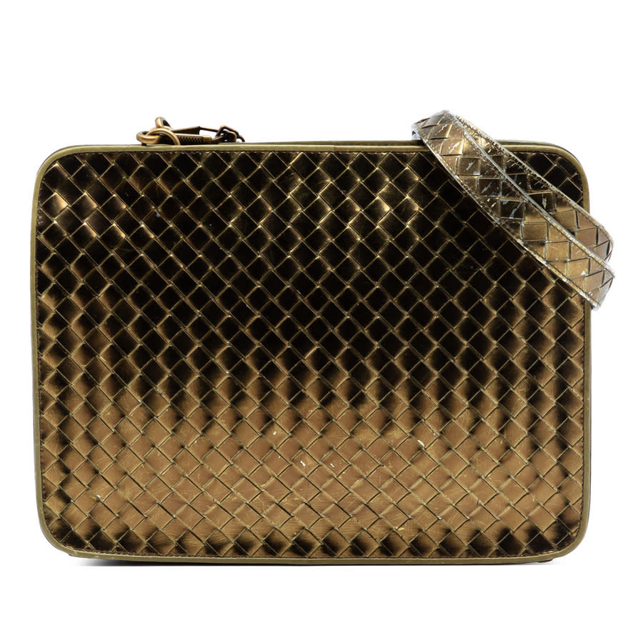 Bottega Veneta Pre-owned Bottega Veneta Metallic Nappa Intrecciato