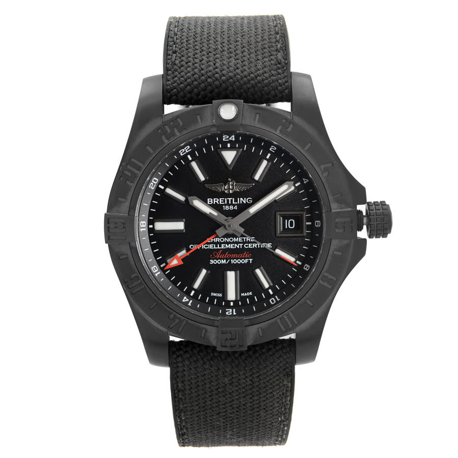 BREITLING AVENGER II GMT NERO CINTURINO IN PELLE NERA 43mm A3239011/BC35/436X/A20D.1 Offerta BREITLING AVENGER II GMT NERO CINTURINO IN PELLE NERA 43mm A3239011/BC35/436X/A20D.1 Offerta