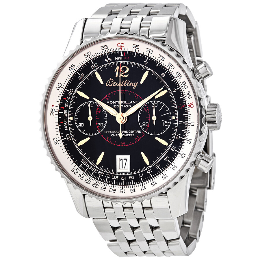 Breitling Preowned Breitling Montbrillant Chronograph Automatic Black