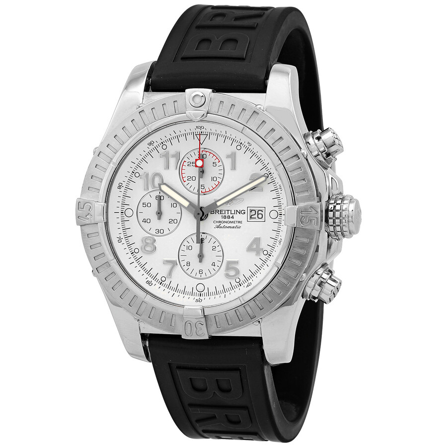 Breitling Preowned Breitling Super Avenger Chronograph Automatic White