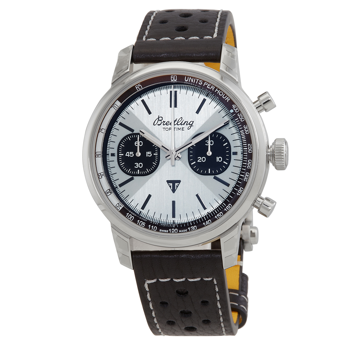 Pre-owned Breitling Top Time B01 Triumph Chronograph Automatic Ice Blue Dial Men's Watch AB01764A1C1X1