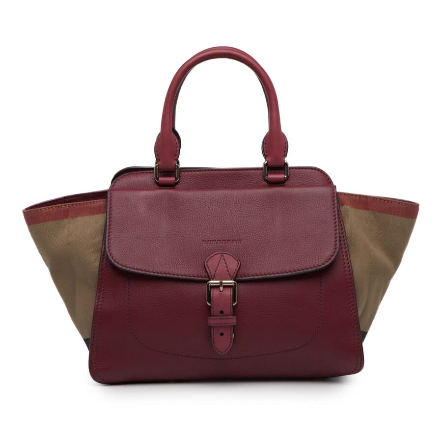 BURBERRY ハンドバッグ バーバリー ハンドバッグ レディース ミニ TBバケットバッグ ブラウン