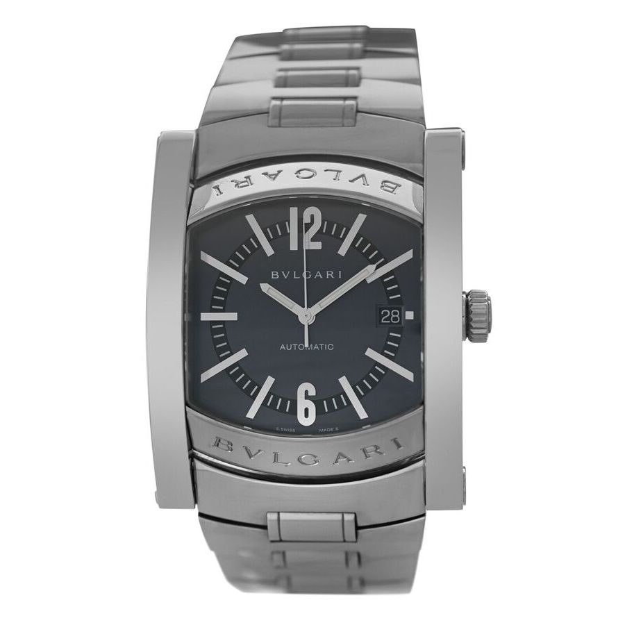 Bvlgari Pre-owned Bvlgari Assioma Automatic Grey Dial Men display picture 3