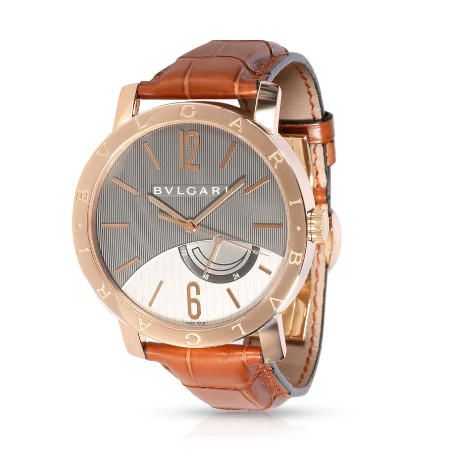 Bvlgari Pre-owned Bvlgari Bvlgari Bvlgari Hand Wind Grey Dial Men's ...