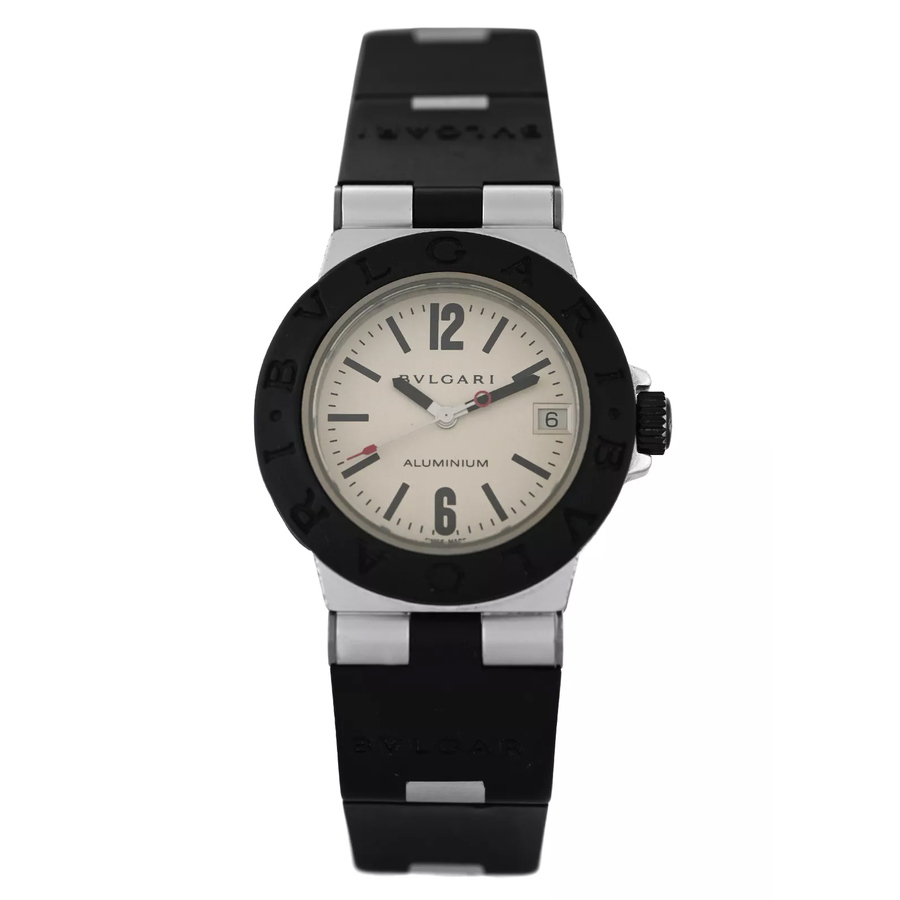 Bvlgari Pre-owned Bvlgari Diagono Quartz Black Dial Ladies  display picture 1