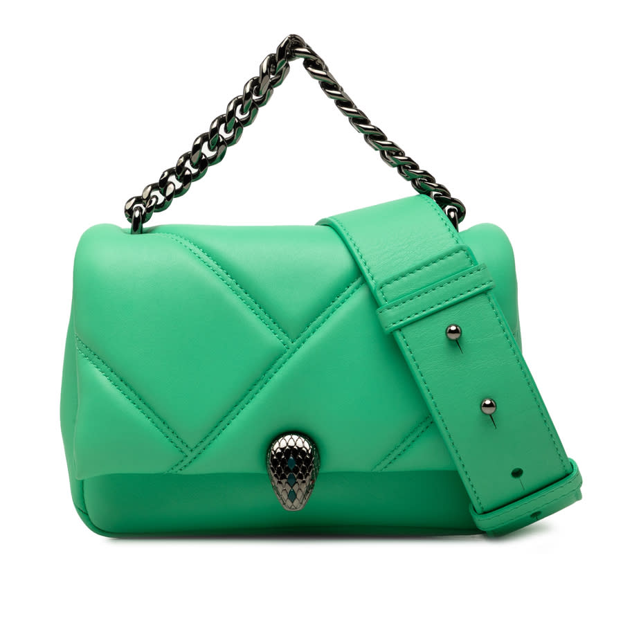 Bvlgari Pre-owned Bvlgari Mini Leather Serpenti Cabochon Satchel