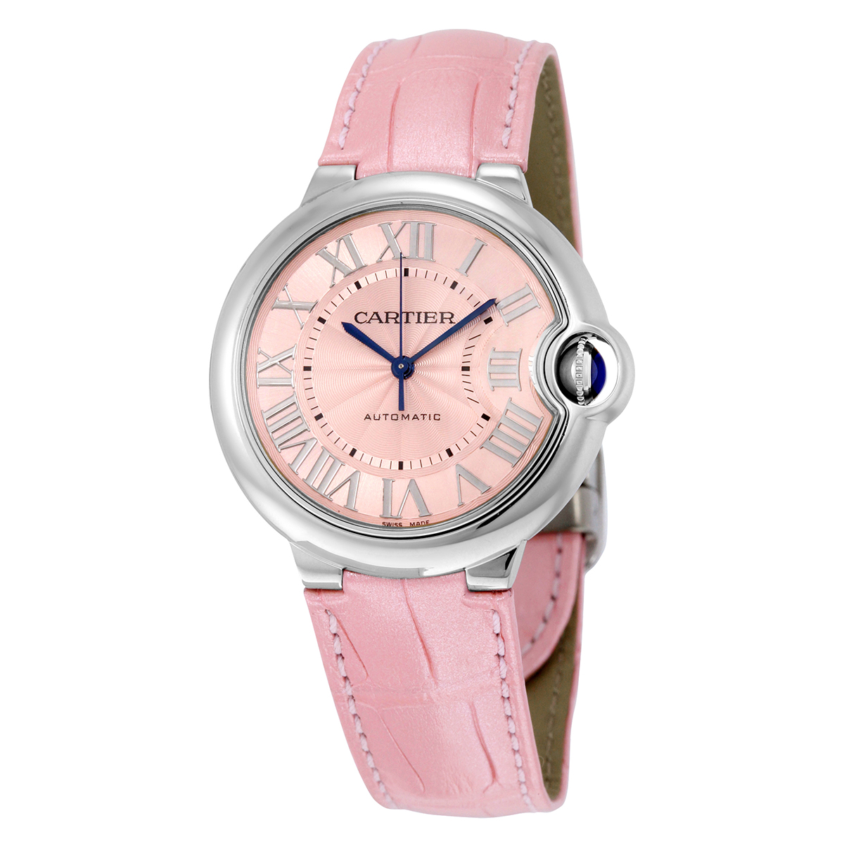 BALLON BLEU DATE 42  PINK GOLD CHOCOLATE DIAL