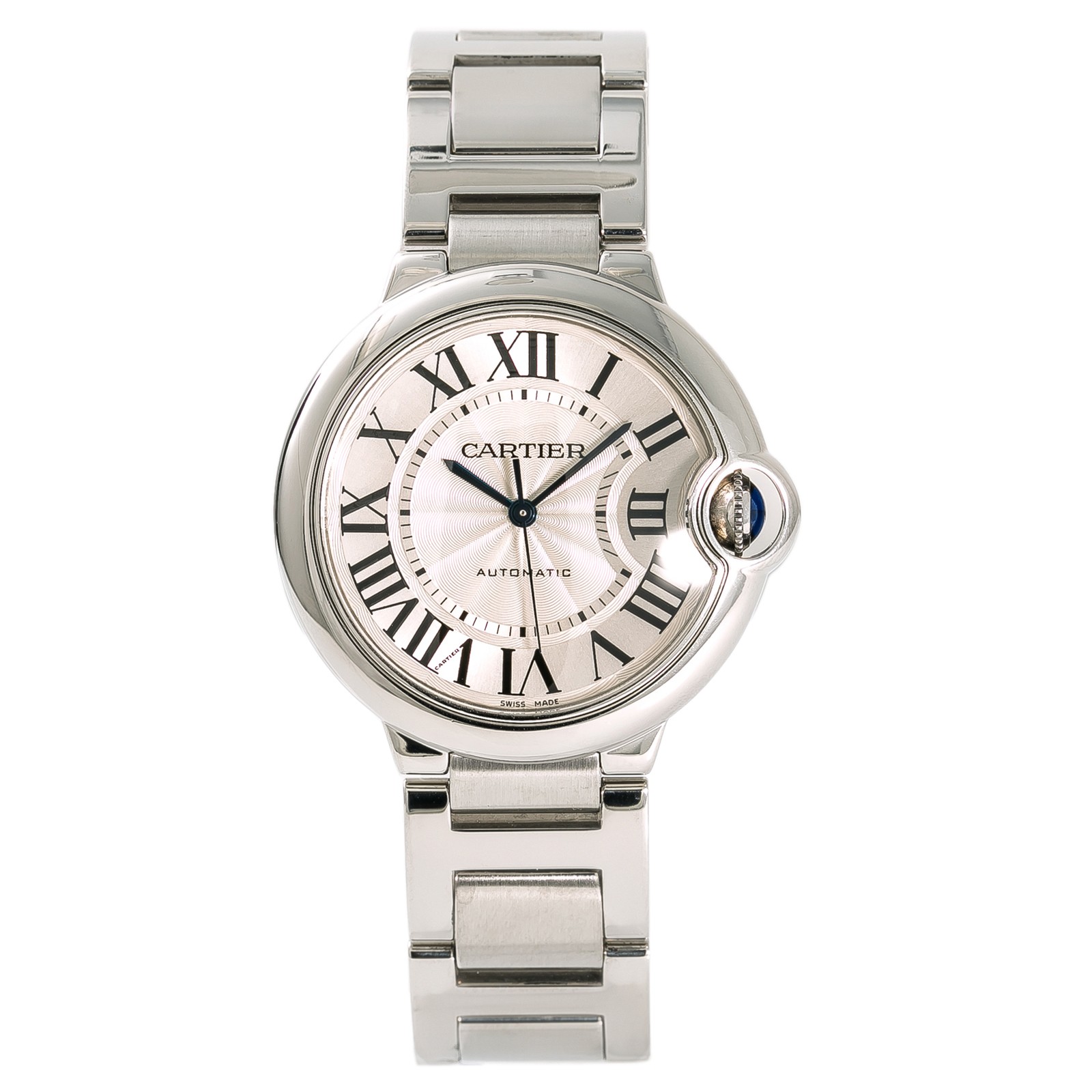 Cartier Pre-owned Cartier Ballon Bleu Automatic Silver Dial Ladies Watch W6920046  W6920046 - Pre-Owned Watches, Cartier - Jomashop