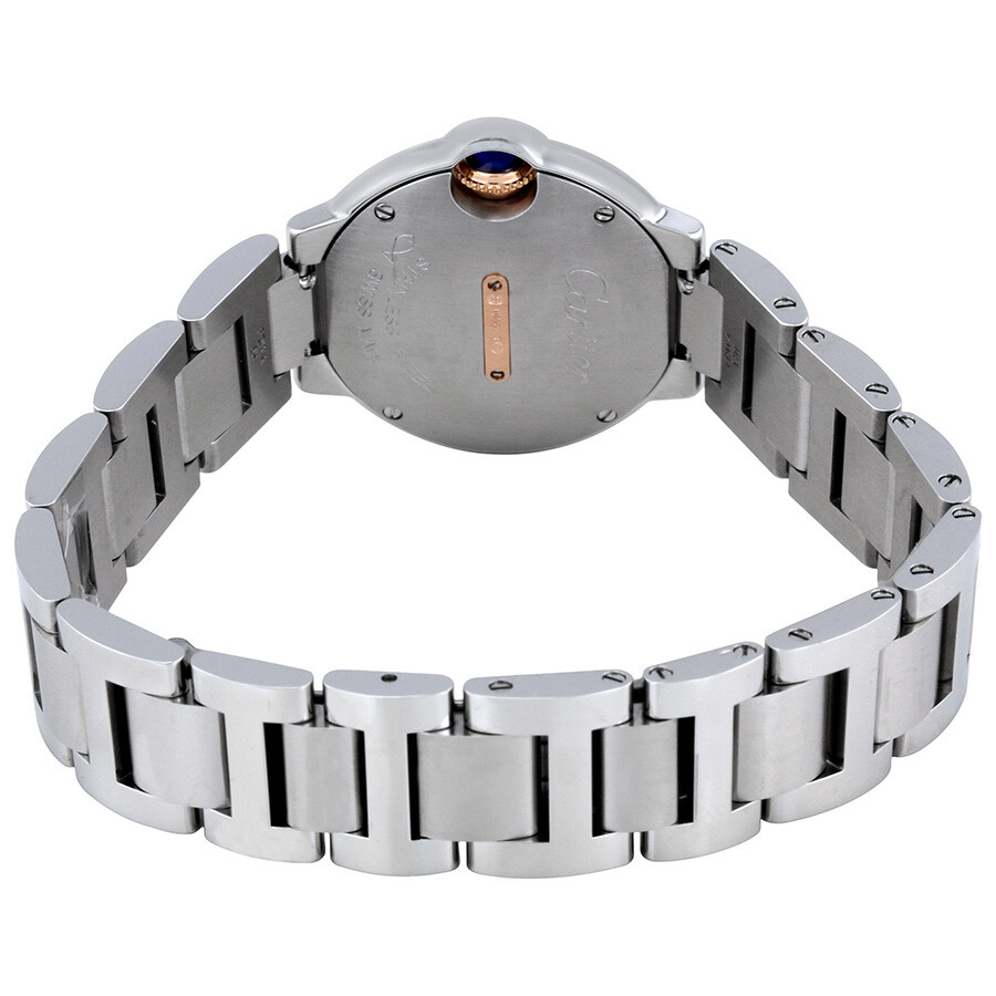 발롱 블루 드 까르띠에 다이아몬드 실버 다이얼 여성 시계 WE902079