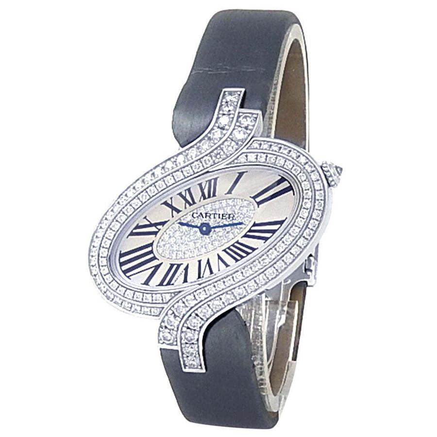Cartier Preowned Cartier Delices de Cartier Quartz Diamond Silver Dial
