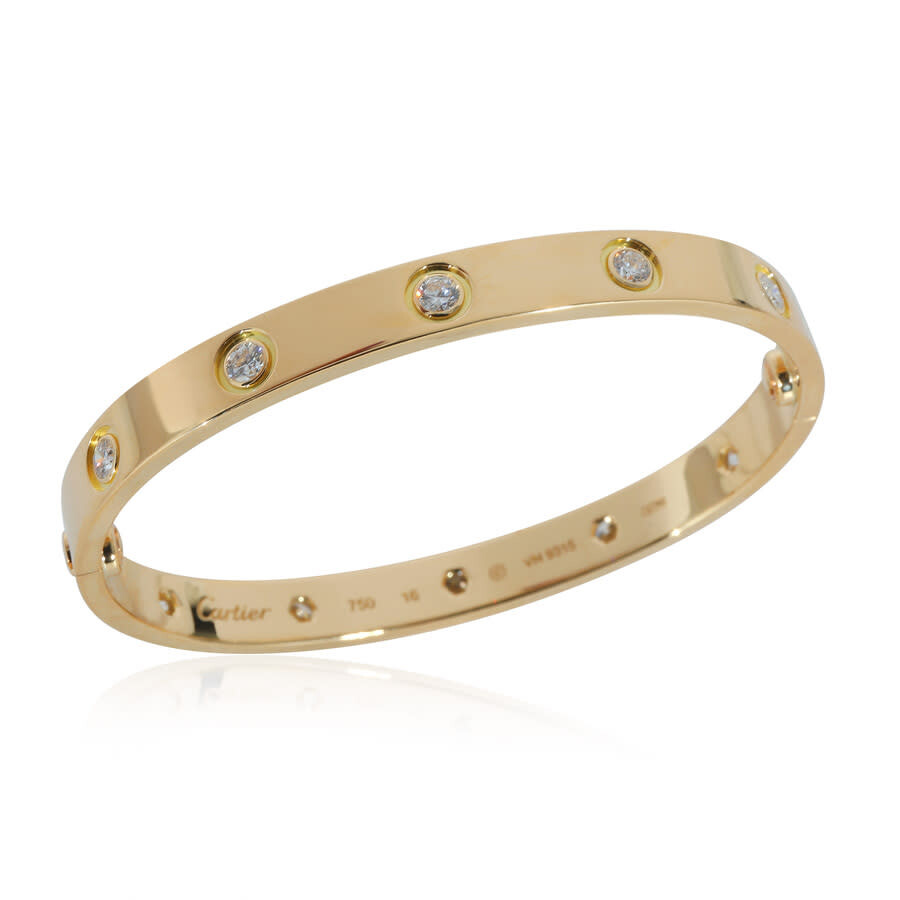 Cartier PreOwned Cartier Love Diamond Bracelet in 18K Yellow Gold 0.96