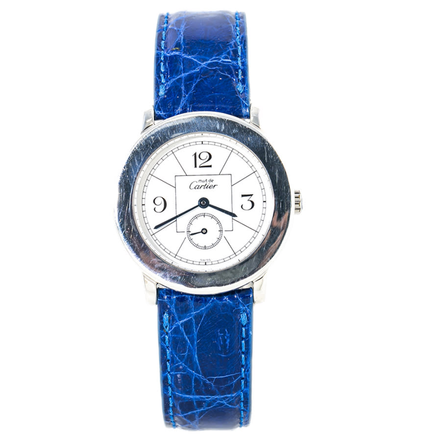 Cartier Must de Silver Quartz Gents Watch 1815 1 - Watches from David  Mellor Family Jewellers UK