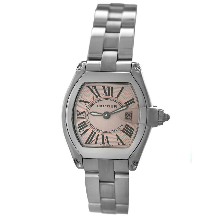 Cartier Pre-owned Cartier Roadster Quartz Rose Gold Dial Ladies 