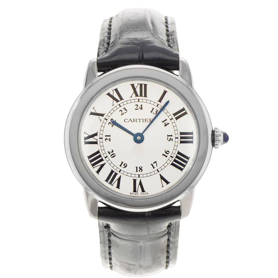 Cartier Ronde Solo W6700155 Women\'s Watch Swiss Quartz Silver Dial Leather 29mm Cartier Ronde Stainless Steel W6700155 | SwissWatchExpo main image 3
