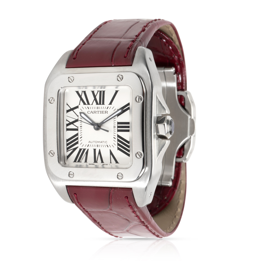 Cartier Pre-owned Cartier Santos 100 Automatic Unisex Watch W20106X8  7612456316036 - Pre-Owned Watches - Jomashop