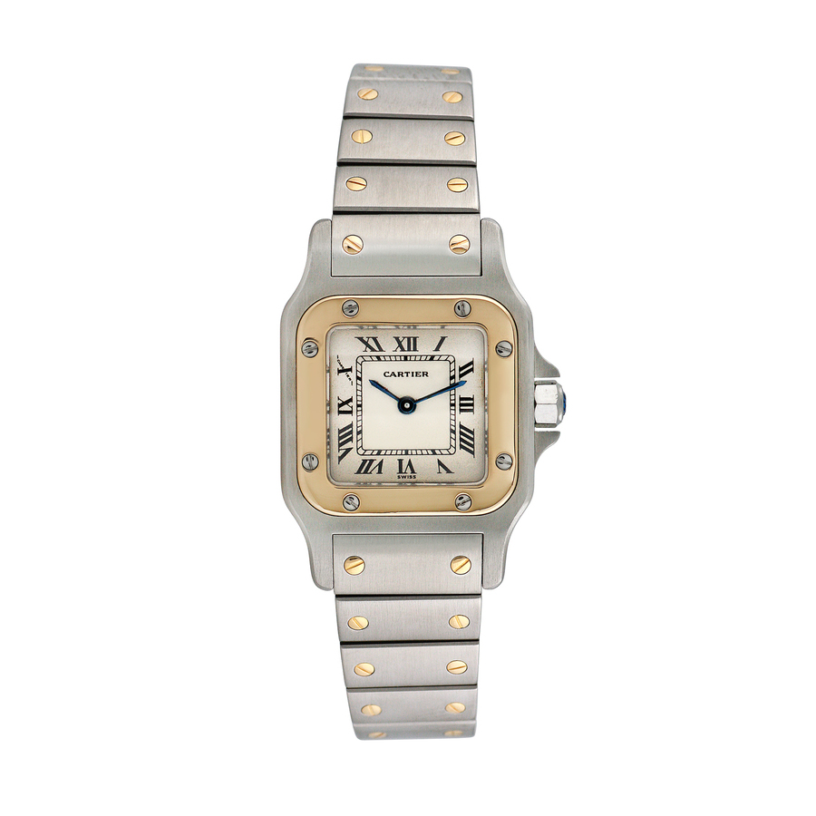 Cartier Pre-owned Cartier Santos Galbee Quartz White Dial Ladies 