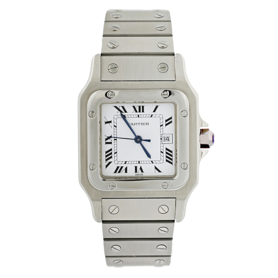 Cartier Pre-owned Cartier Santos White Dial Ladies Watch 1566 1566 -  Pre-Owned Watches, Cartier - Jomashop