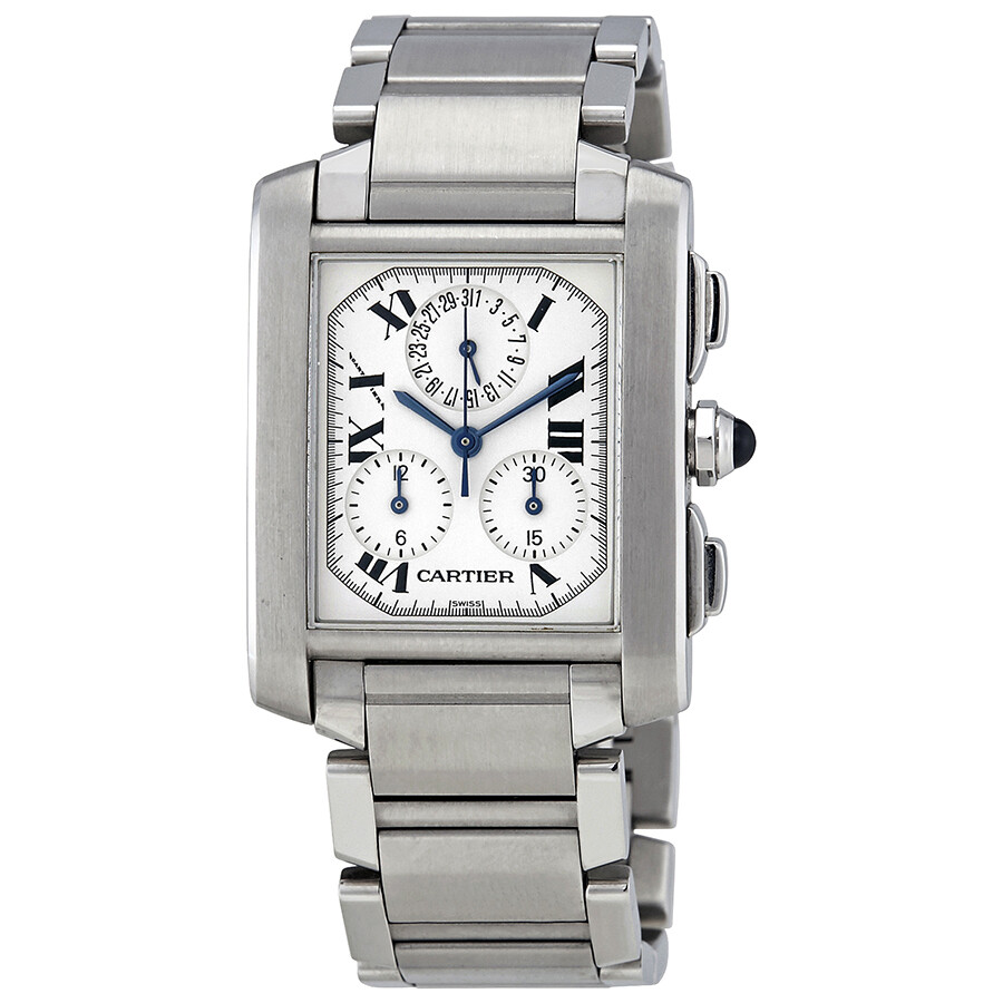 SOLD OUT: Cartier Tank Francaise 2303 28mm by 32mm Two Tone Chronograp