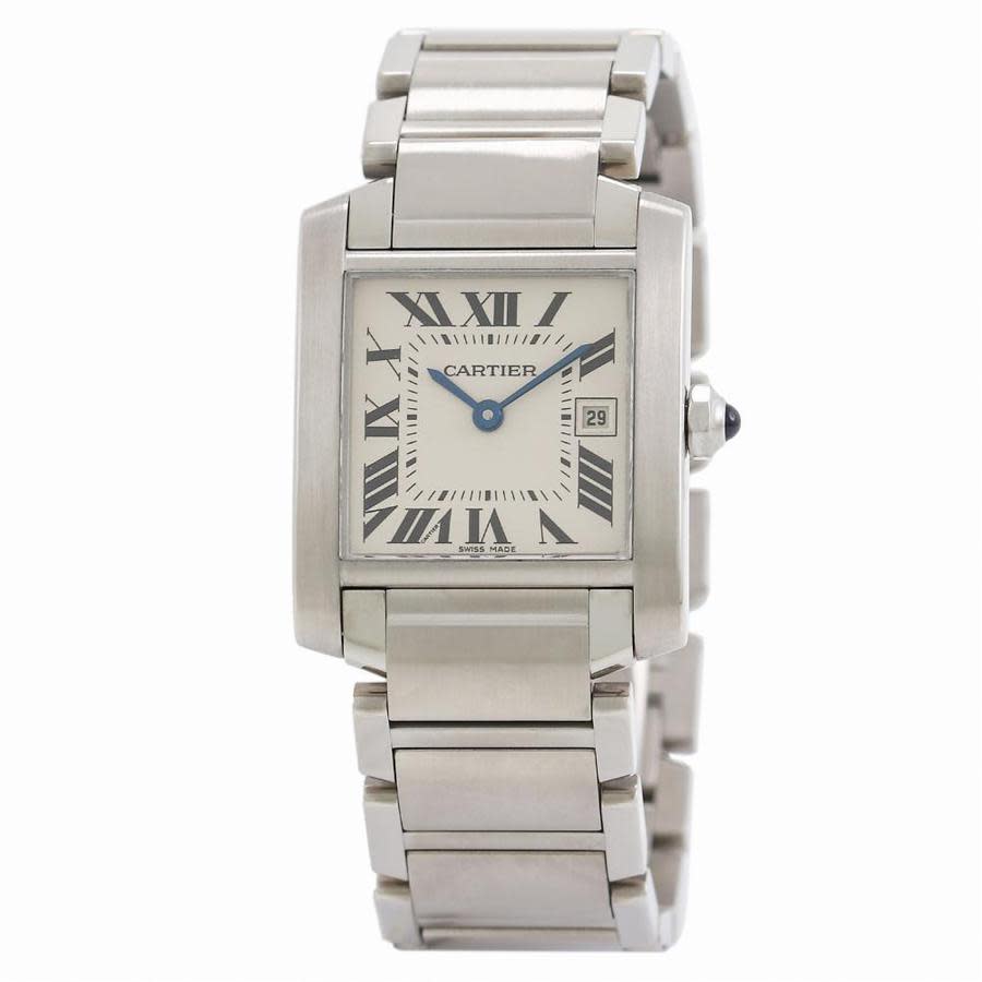 Cartier Pre-owned Cartier Tank Francaise Quartz White Dial Ladies