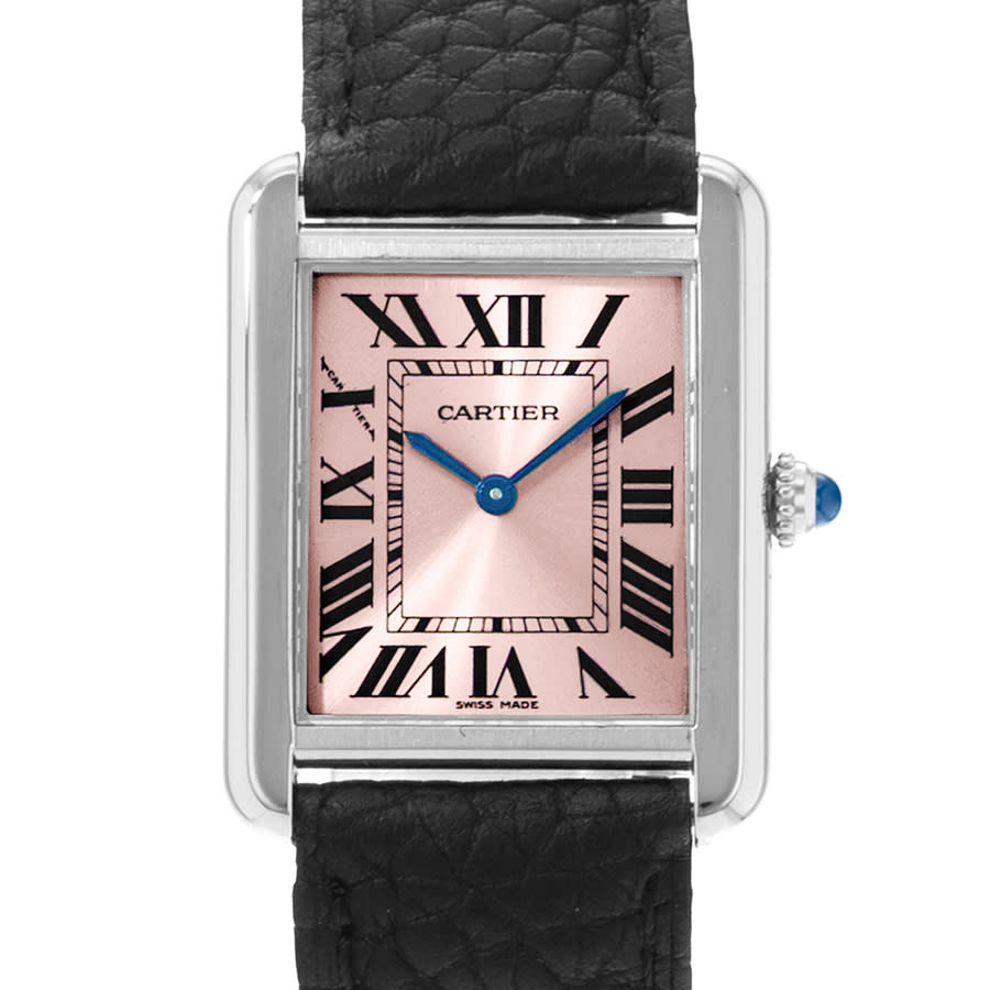 Cartier Pre-owned Cartier Tank Solo Quartz Pink Dial Men's Watch