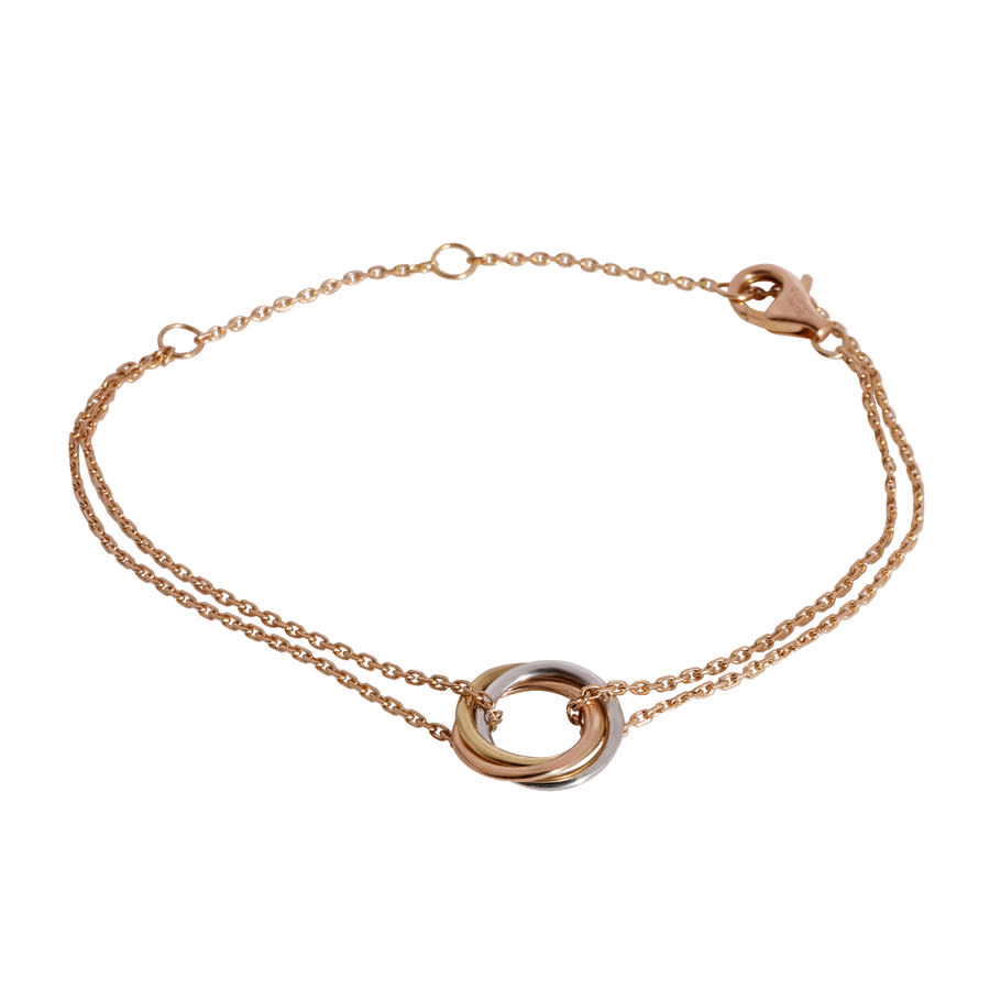 Pre-Owned Cartier Trinity Bracelet in 18k 3 Tone Gold Small Model