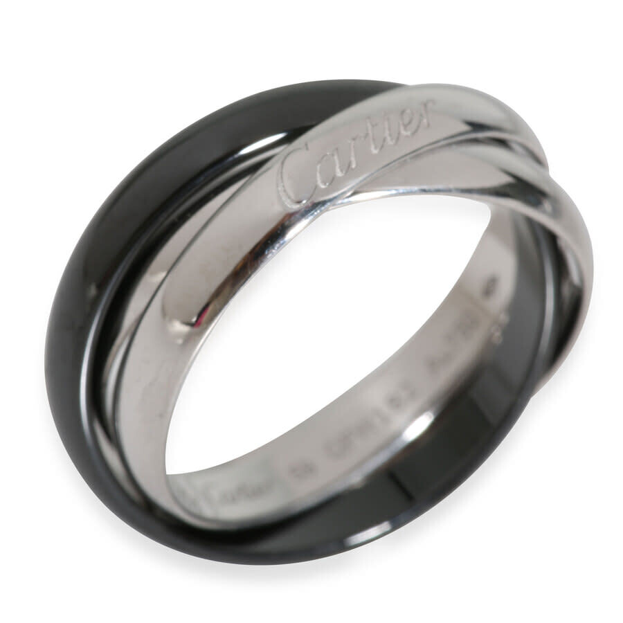 Pre-Owned Cartier Trinity Ring (White Gold Ceramic)