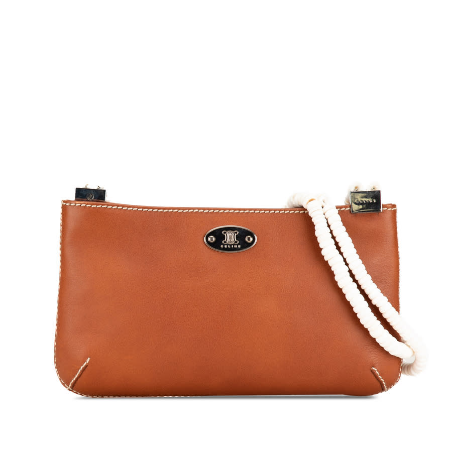 Celine Pre-owned Celine Calfskin Shell Strap Shoulder Bag Ladies