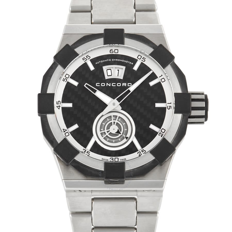 Concord Pre-owned Concord C1 Big Date Automatic Black Dial