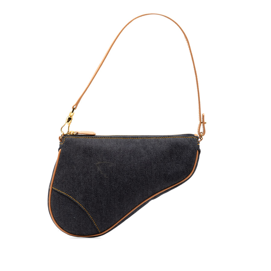 Dior ショルダー Dior Pre-owned Dior Mini Denim Saddle Pochette MC0031 - Pre-Owned