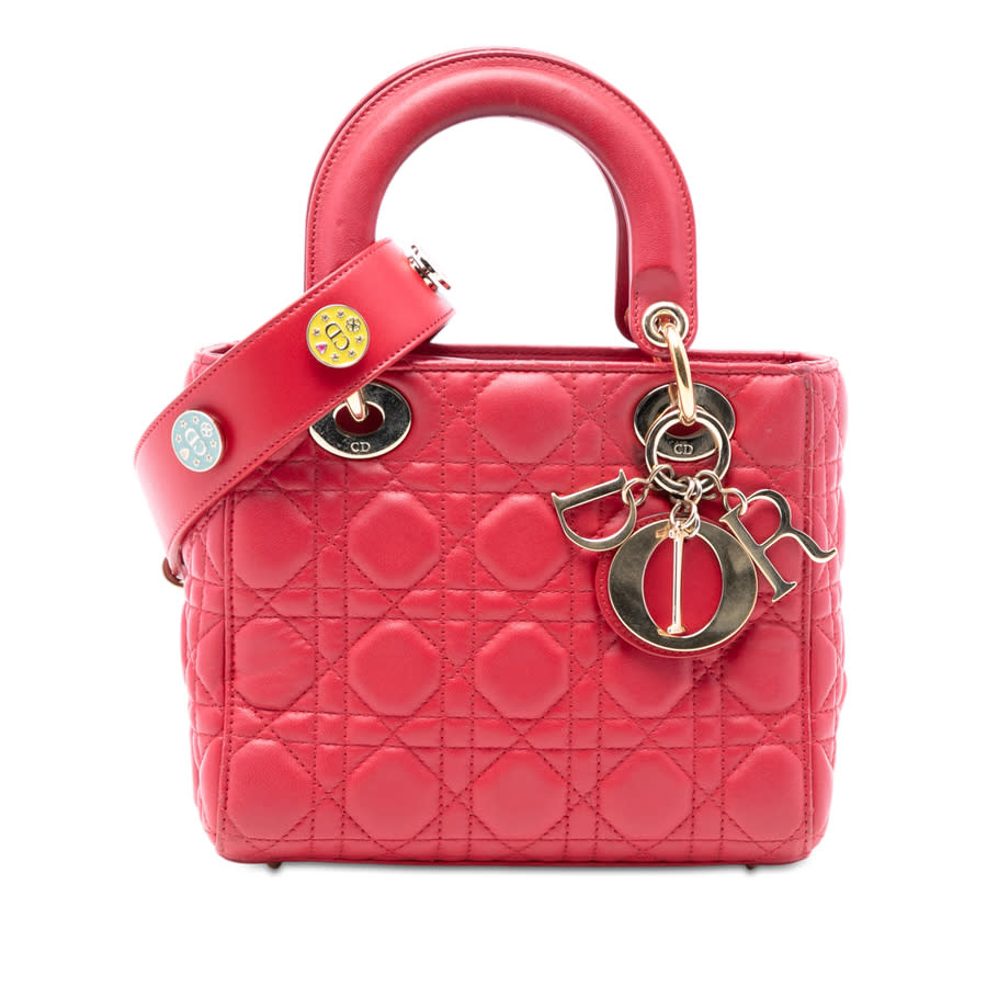 Dior Pre-owned Dior Small Lambskin Cannage My ABCDior Lady Dior