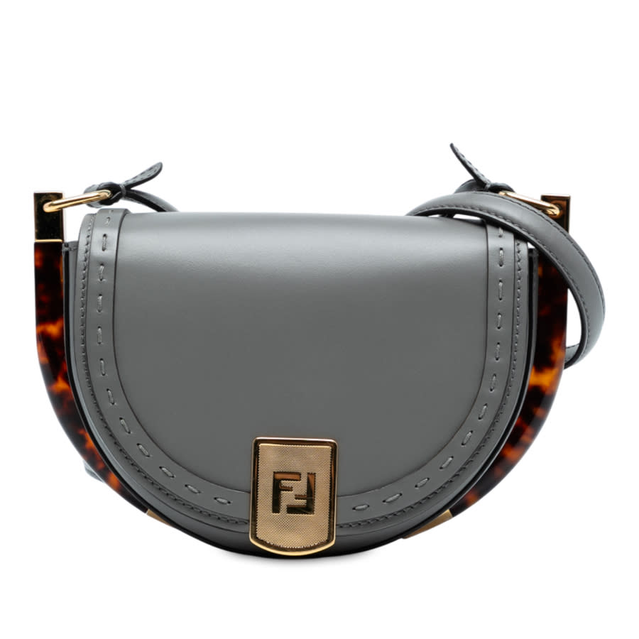 Fendi Pre-owned Fendi Leather Moonlight Crossbody 8BT346 ABVL