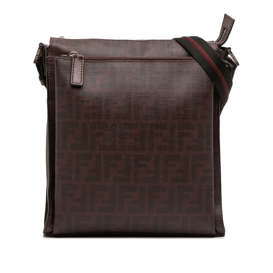 Fendi Pre-owned Fendi Zucca Coated Canvas Crossbody Ladies