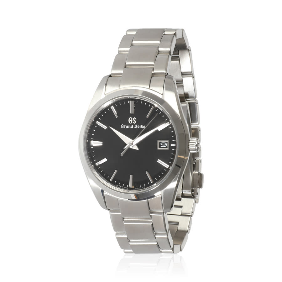 Grand Seiko Pre-owned Grand Seiko Heritage Quartz Black Dial Men's