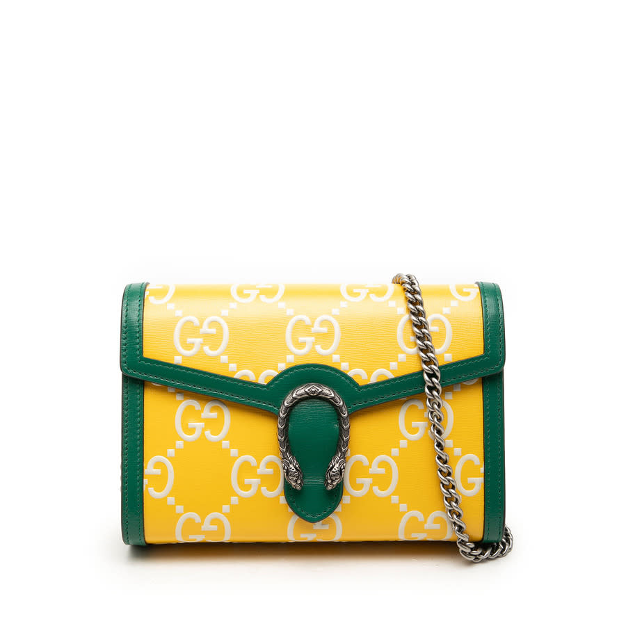 Gucci Pre-owned Gucci Bicolor GG Embossed Calfskin Dionysus Wallet