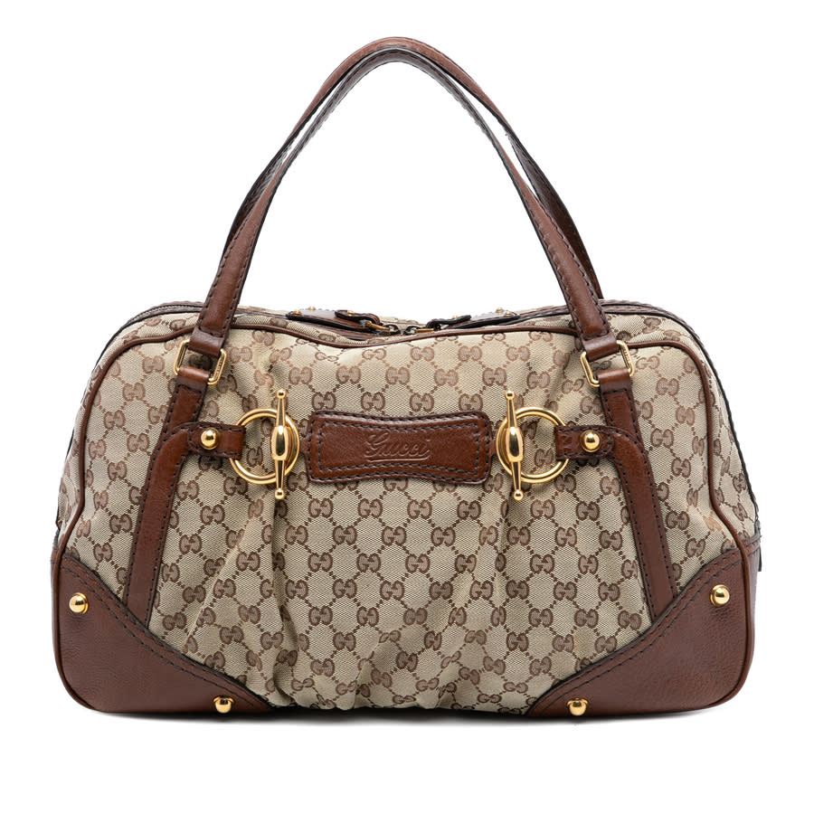 Gucci Pre-owned Gucci GG Canvas Jockey Boston Bag Ladies 211967