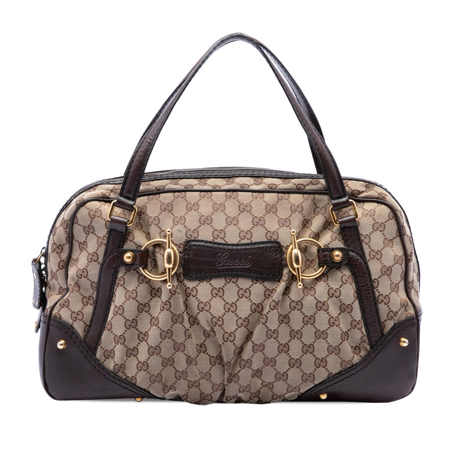 Gucci Pre-owned Gucci GG Canvas Jockey Boston Bag Ladies