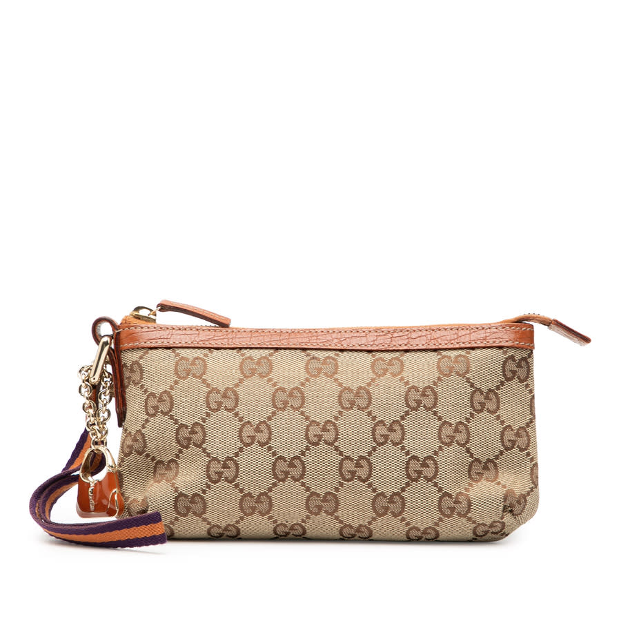 ☆GUCCI☆ 確認中 Gucci Pre-owned Gucci GG Canvas Jolicoeur Pochette 152507 002058