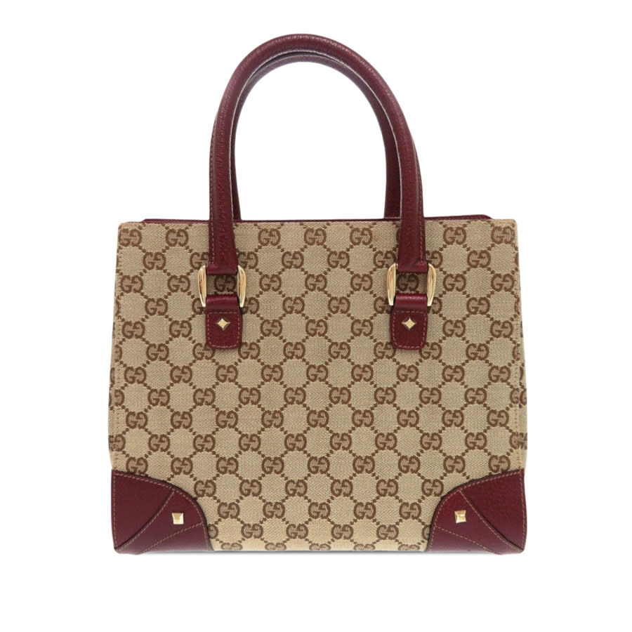 Gucci Pre-owned Gucci GG Canvas Nailhead Handbag Ladies