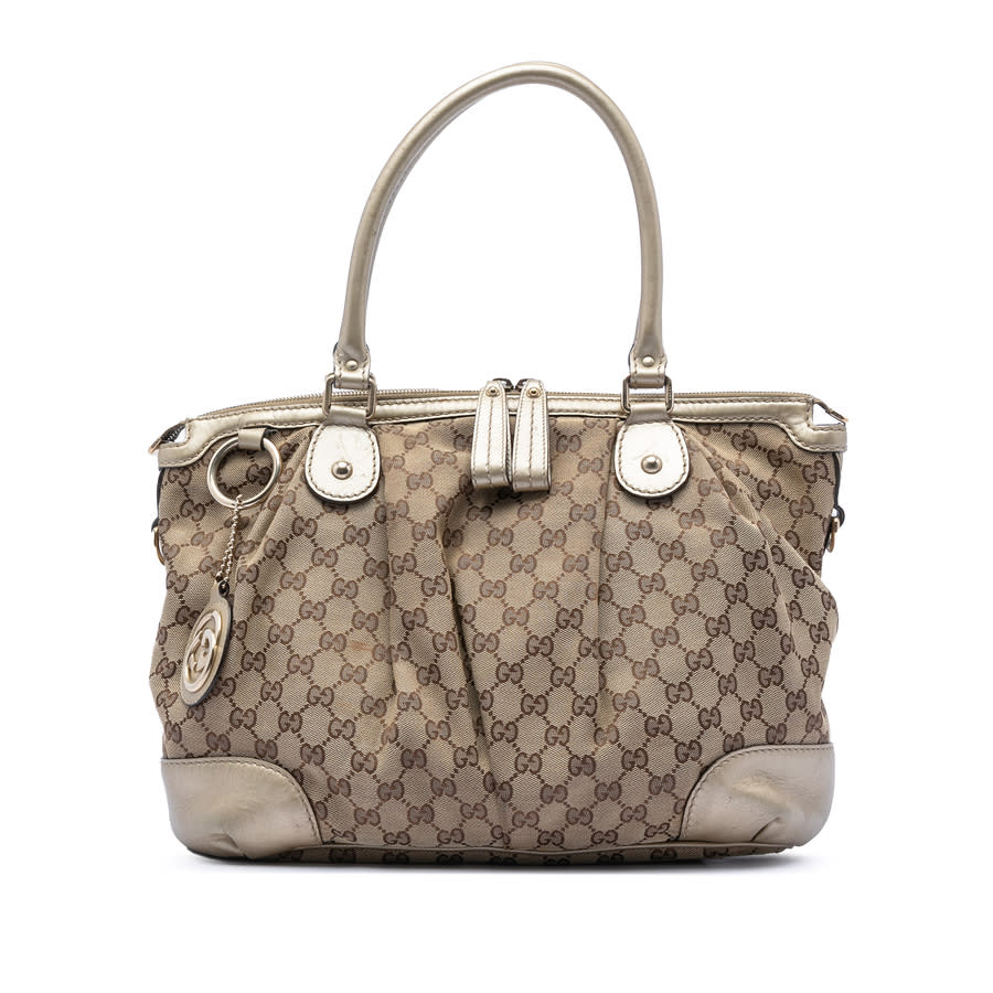 Gucci Pre-owned Gucci GG Canvas Sukey Satchel Ladies